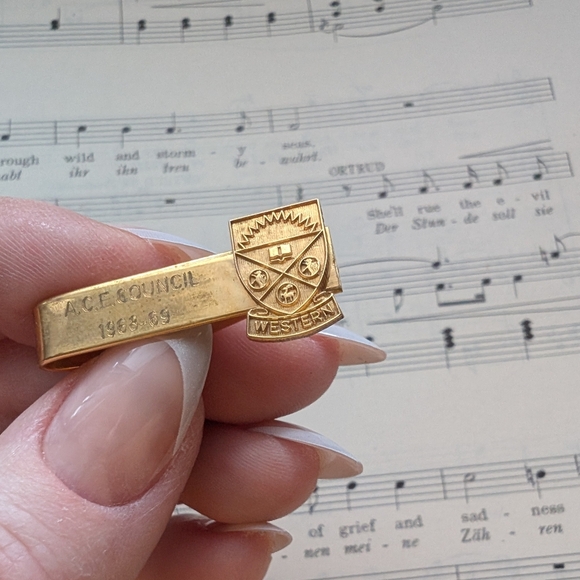 A.C.E. Council Gold Tie Clip Western - Picture 7 of 7